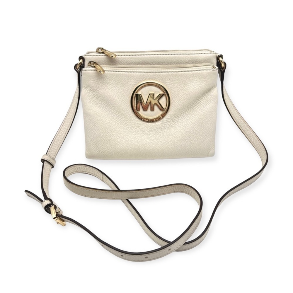 Michael Kors Cream Crossbody Bag - SO MANY POCKETS!!